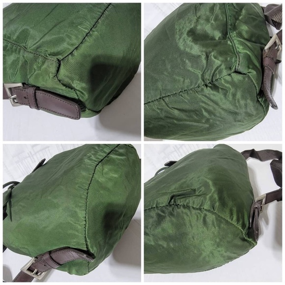 Authentic PRADA Tessuto Backpack Nylon Army Green - Picture 13 of 14